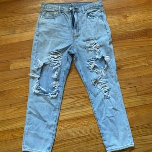 American Eagle Distressed Mom Jeans
